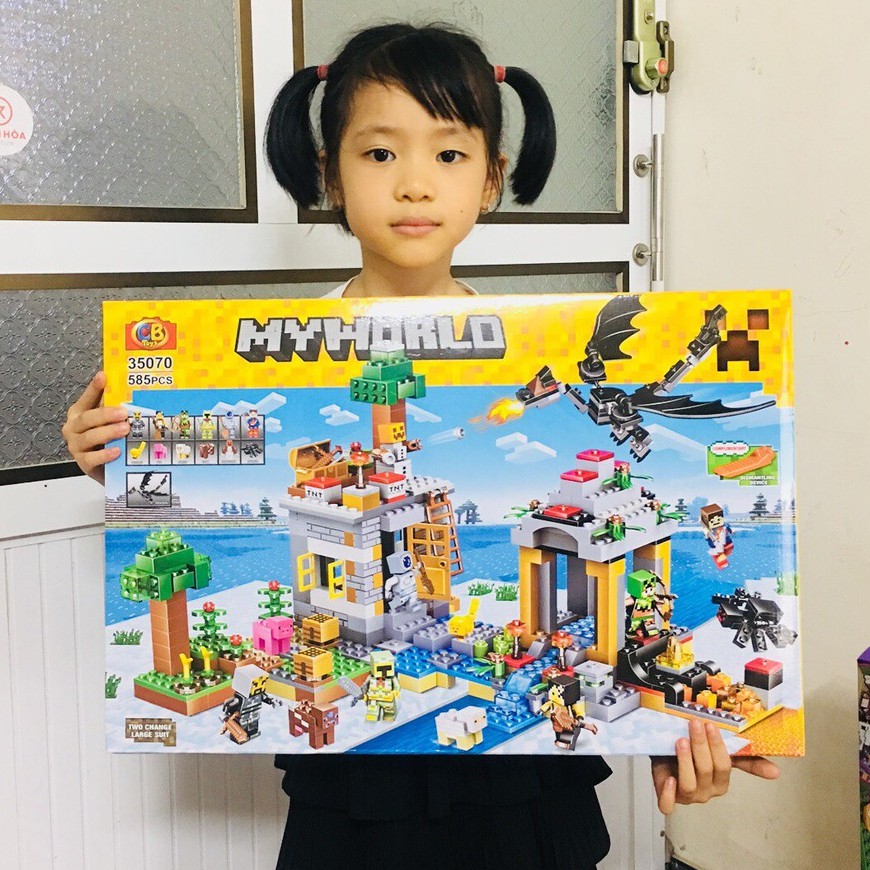 LeGo Minecraft My World - Cuộc Chiến Chống Lại Rồng Đen Gồm 58xPCS.