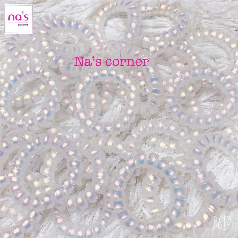 Cột tóc lò xo / buộc tóc lò xo ánh nhũ trong thời trang