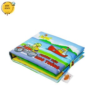 Sách vải cho bé chủ đề Giao thông giúp trẻ làm quen, khám phá với các loại hình phương tiện