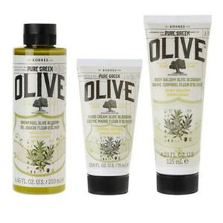 Bộ Dưỡng Da Tay, Body & Sữa Tắm Tinh Chất Oliu Korres Pure Greek Olive Oil Blossom Set