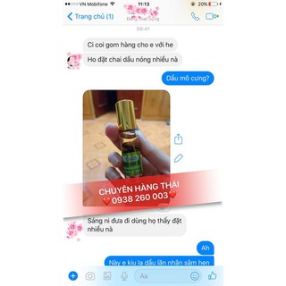 Dầu lăn nhân sâm Green Herb nội địa Thái Lan