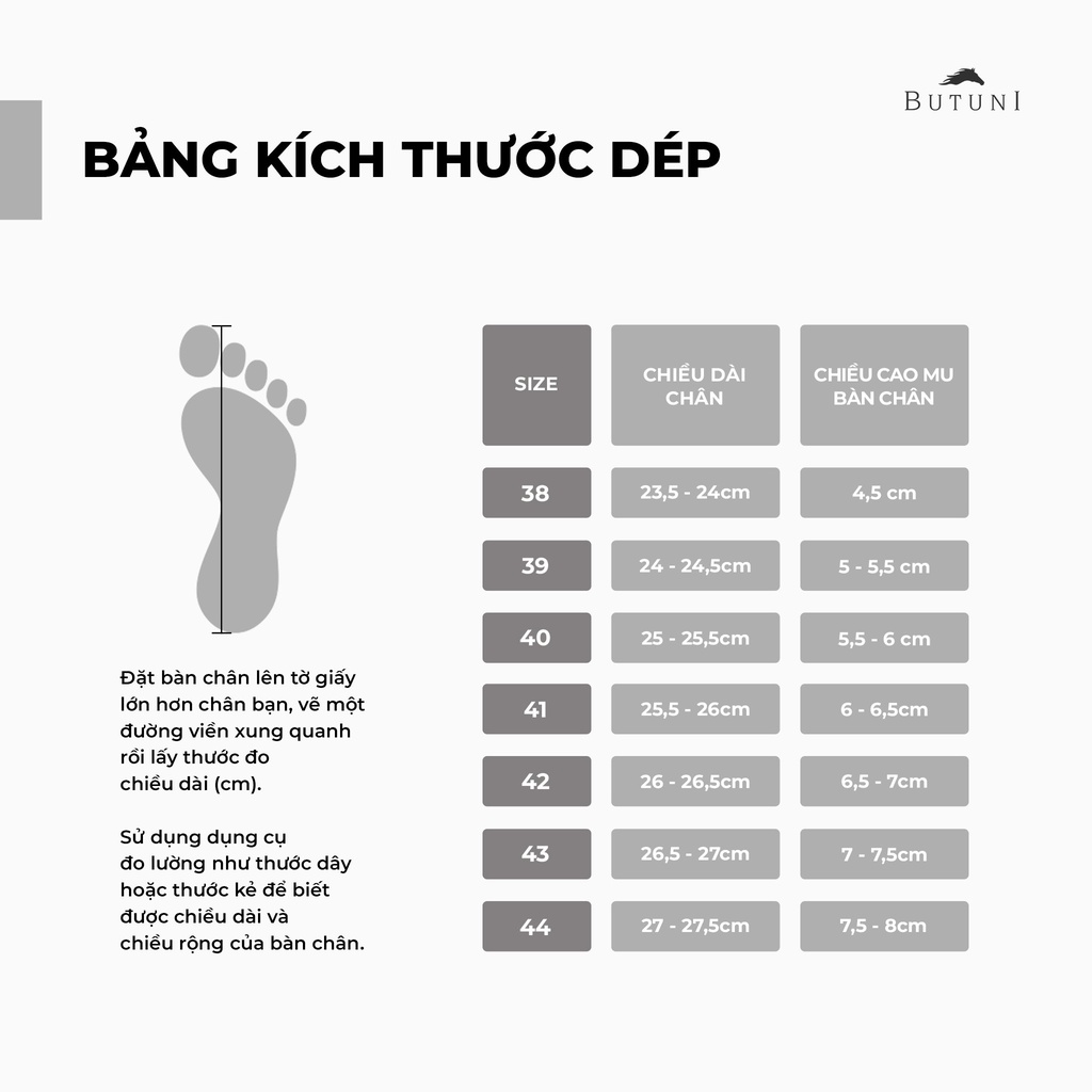 Dép quai ngang Butuni Single Slippers da bò full grain màu nâu đế cao su chống trượt bảo hành 12 tháng