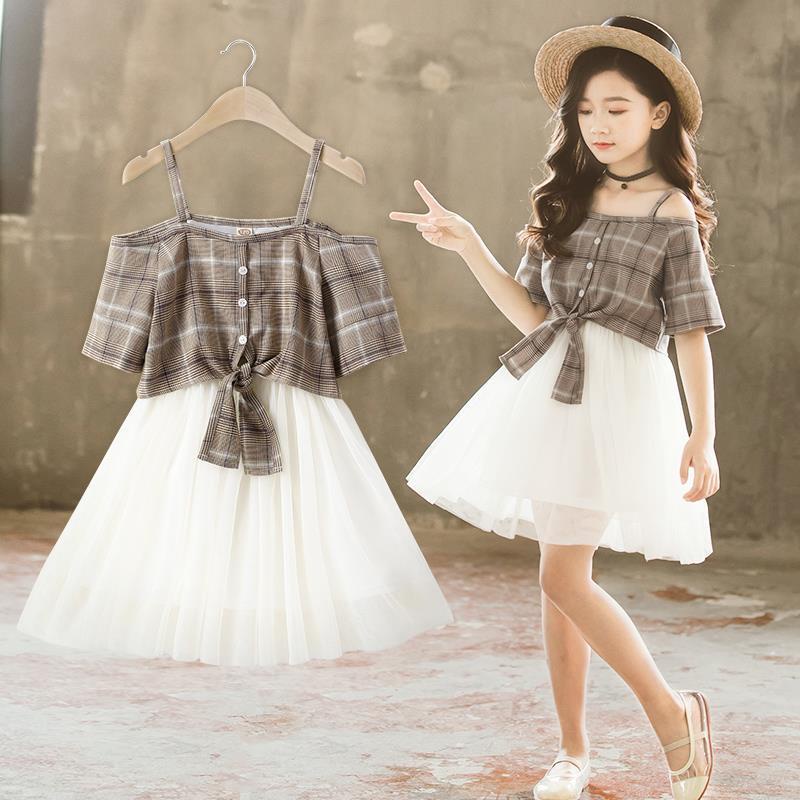 Đầm mùa hè phong cách phương tây sành điệu cho bé gái 12 tuổi