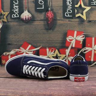 (Free Ship) Giày Vss Old Skool Xanh Navy Nữ.