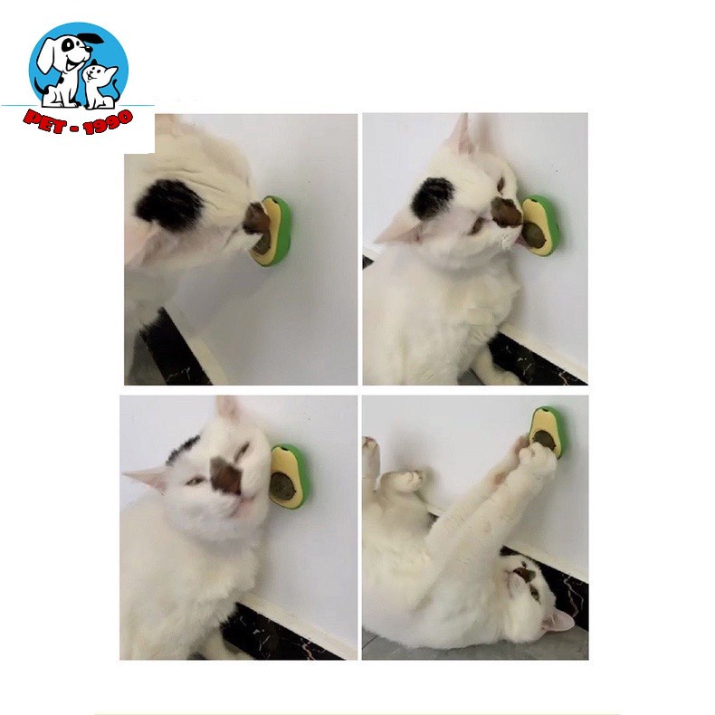 Cỏ Bạc Hà - Catnip Hình Trái Bơ Gắn Giúp Thư Giãn Giảm Stress Cho Mèo