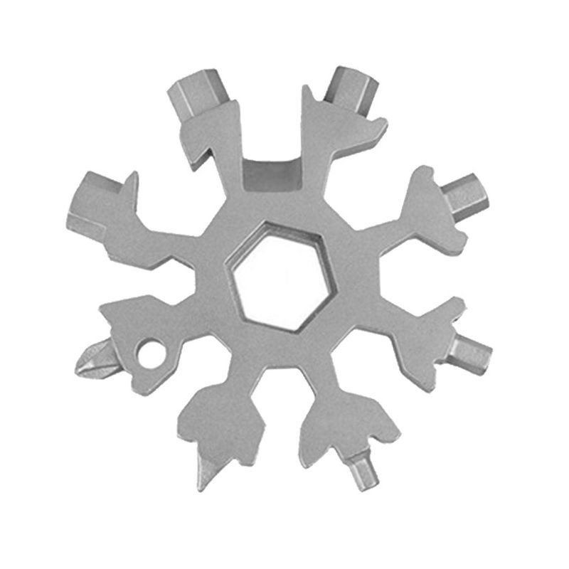 Cờ Lê Đa Năng 18 Trong 1 Hình Bông Tuyết Bằng Thép Không Gỉ