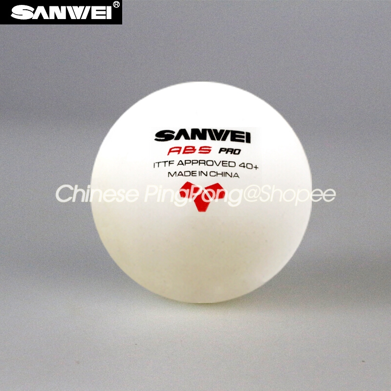 SANWEI ABS PRO 3-Star Table Tennis Ball ITTF Approved New Material ABS Poly Ping Pong Balls