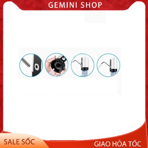 Vòi bơm hút bình nước tự động LC-012 máy bơm nước có sạc USB