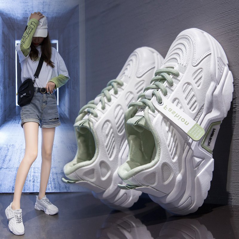 [2021 Bản mới] Giày thể thao nữ, Giày dép nữ ULzzang Sneakers, giày chạy đế mềm với nhãn hiệu thời trang (2012&amp;888)