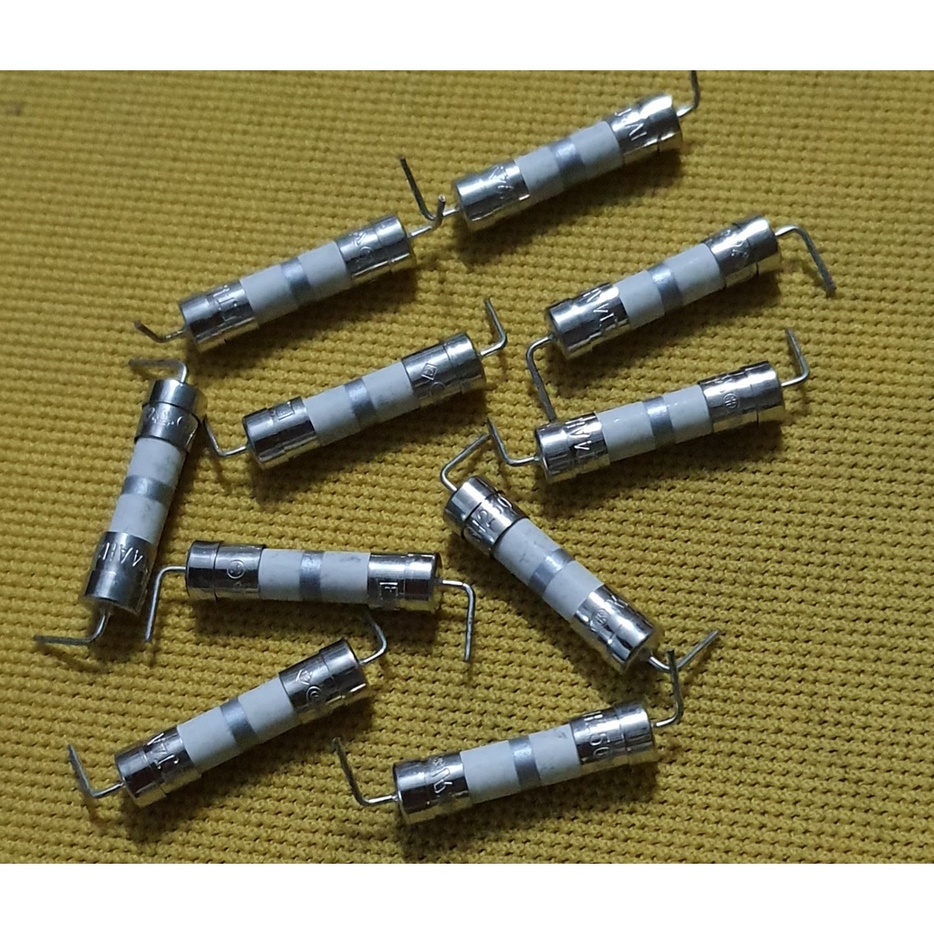 10 CHIẾC CẦU CHÌ SỨ CHÂN CẮM KÍCH THƯỚC 5mm x 20mm 4A 250V