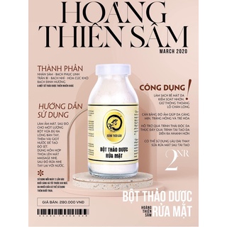 Bột Thảo Dược rửa mặt Hoàng Thiên Sâm