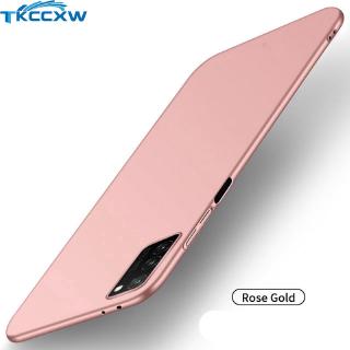 Ốp điện thoại PC cứng siêu mỏng mặt nhám màu trơn cho Samsung Galaxy A11 A21s M30s M21 M11 Note 10 S10 Lite A71 A51 5G