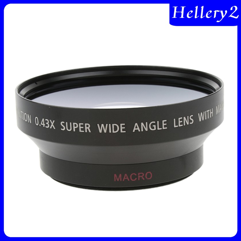 Ống Kính Góc Rộng 62mm 0.43x Cho Máy Ảnh Kĩ Thuật Số Canon Nikon Sony