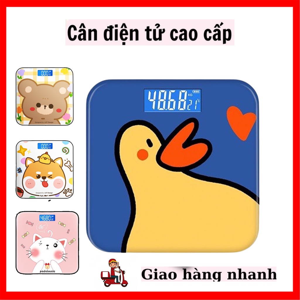 Cân Sức Khỏe Cân Hàng Cân Điện Tử CÁT Á Sạc USB Hiển Thị Nhiệt Độ Phòng - BẢO HÀNH CHÍNH HÃNG