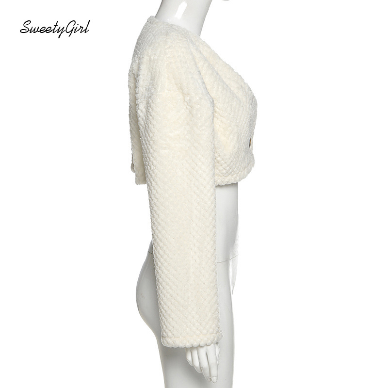 Áo lửng tay dài cổ chữ V thời trang cho nữ | BigBuy360 - bigbuy360.vn