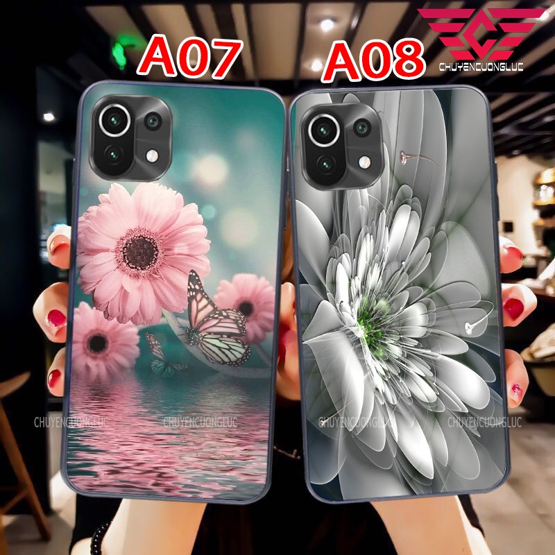 [HOT] ỐP LƯNG XIAOMI MI 11 LITE HOA LÁ MẶT SAU BẰNG KÍNH SANG TRỌNG