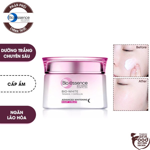 Kem Dưỡng Trắng Chuyên Sâu Bio-essence Bio-White Advanced Whitening Night Cream 50g