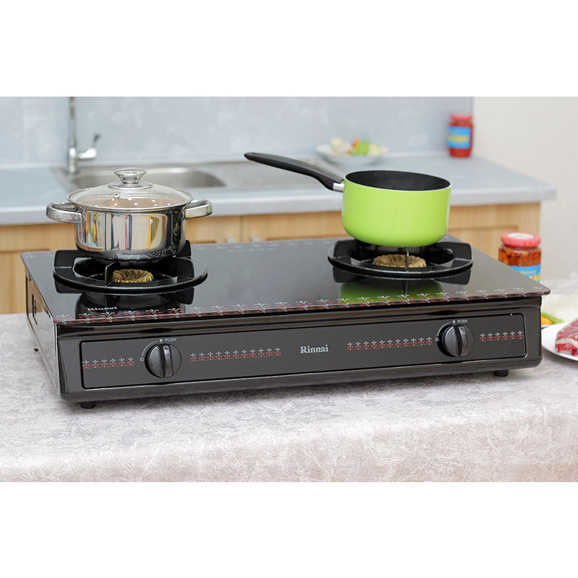 BẾP GA ĐÔI MẶT KÍNH RINNAI RV-3715GL - HÀNG CHÍNH HÃNG