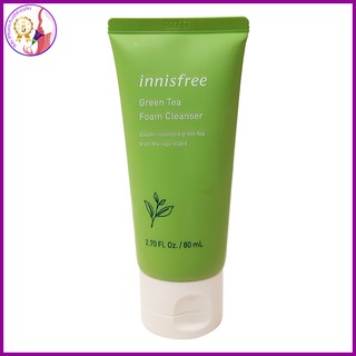 minisize SỮA RỬA MẶT TRÀ XANH INNISFREE GREEN TEA CLEANSING FOAM 30ML 80ML