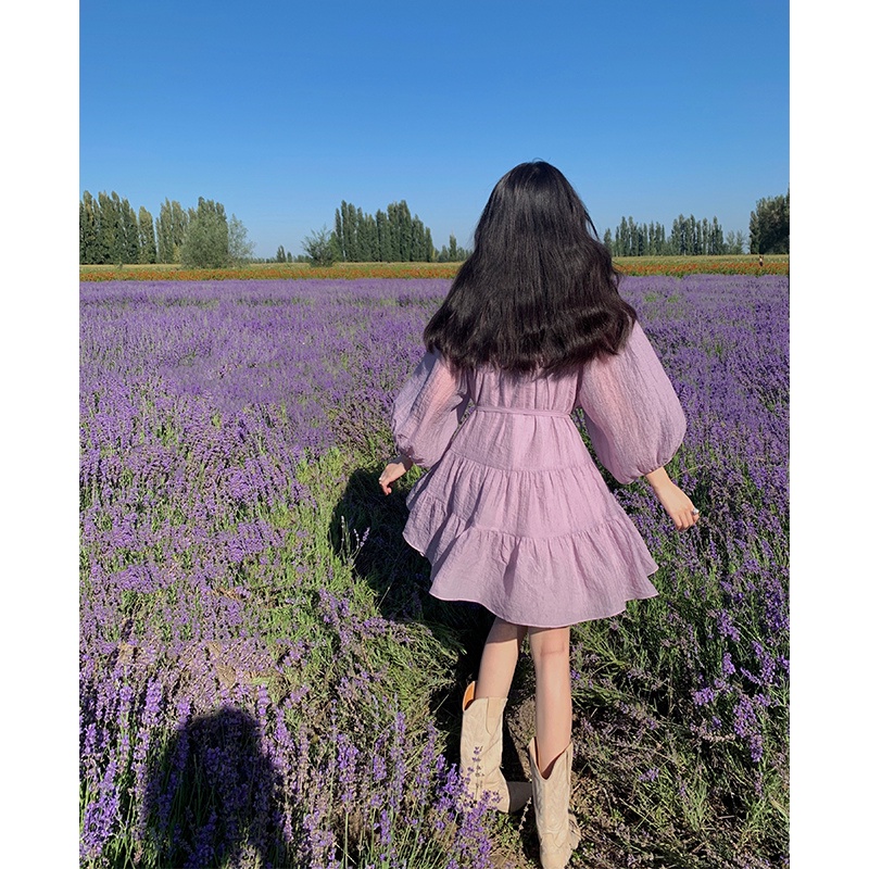 Váy baby doll tím - Tikbook Store - Order