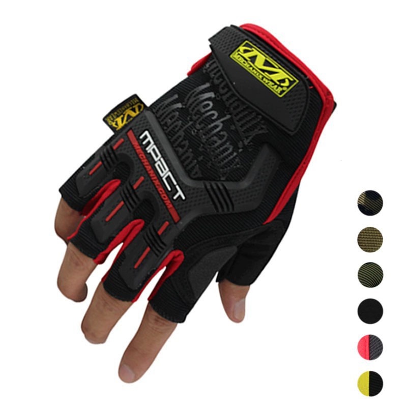 Găng Tay Bảo Hộ - Găng Tay Chạy Xe Máy, Tập Gym Mechanix Mpac cao cấp cụt ngón