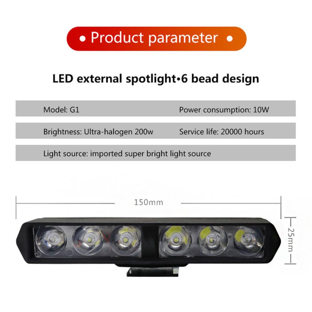 1 Đèn Pha 6 Bóng Led DRL P5R4 Độ Sáng Cao Chuyên Dụng Cho Xe Máy / Scooter Điện