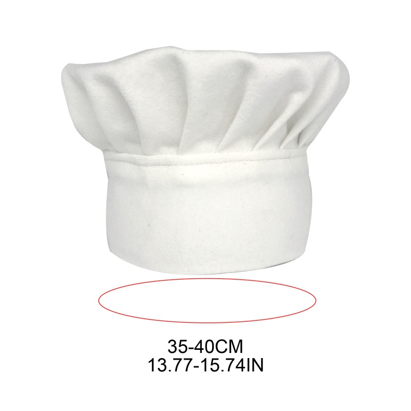 Mũ Đầu Bếp Cotton Mềm Mại Màu Trắng Làm Phụ Kiện Chụp Ảnh Cho Bé Sơ Sinh