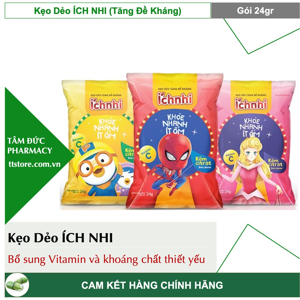 Kẹo Dẻo ÍCH NHI [Calci - D / Tăng Sức Đề Kháng] - Nam Dược