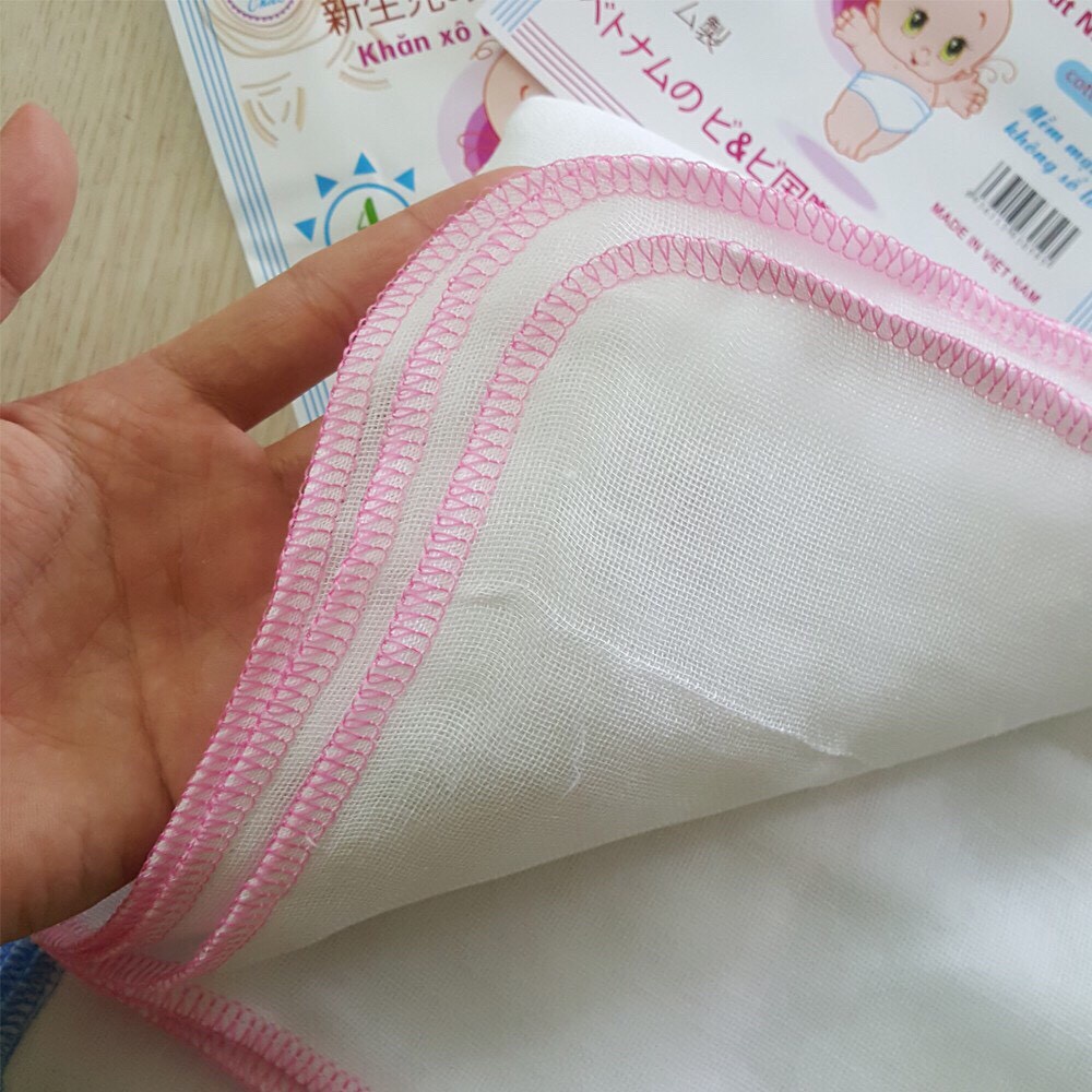 Túi 10 Chiếc Khăn Sữa Baby Xuất Nhật Siêu Mềm Hàng 2 Lớp, Khăn Xô Sữa Cho Bé Siêu Thấm, Mềm Tốt Cho Sức Khỏe Của Bé