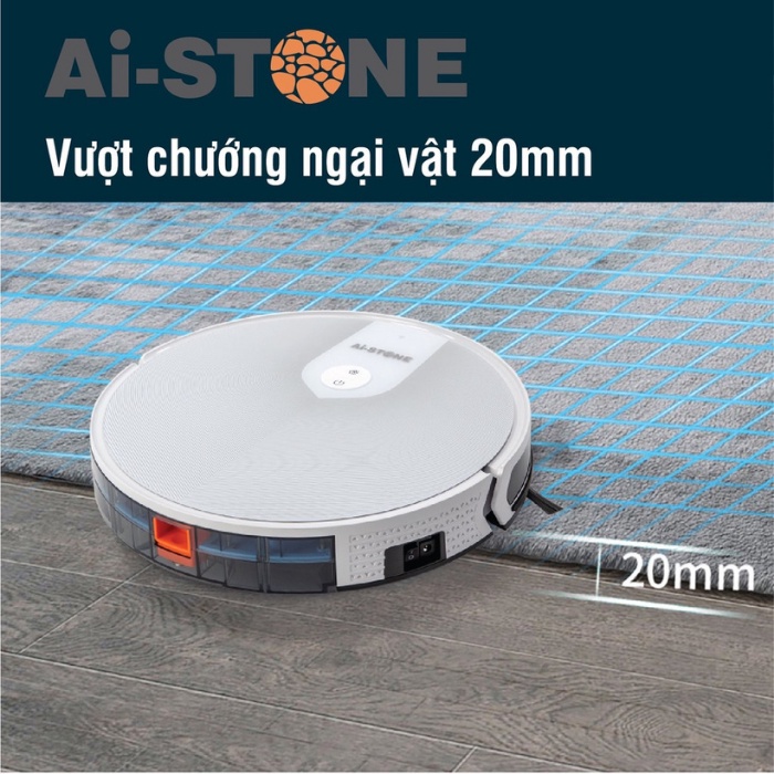 Robot Hút Bụi Lau Nhà Ai-STONE V6S Pro Điều Khiển Bằng Điện Thoại Hiện Đại Cao Cấp - Bảo hành 12 tháng