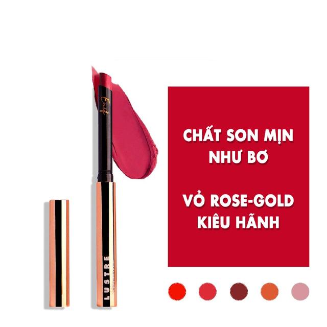 Son lì LUSTRE Ultra Slim Matte thỏi mảnh (0.85 gram)
