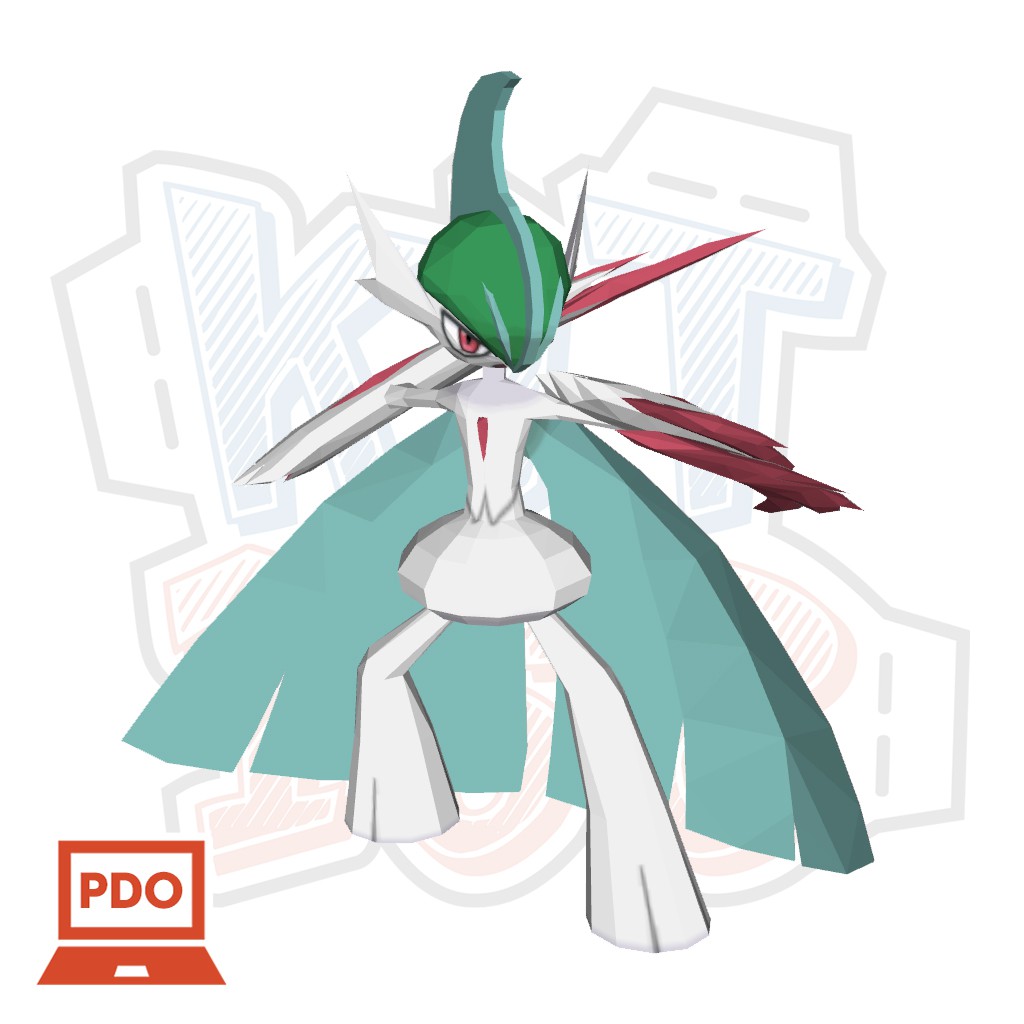 Mô hình giấy Anime Game Pokemon Mega Gallade