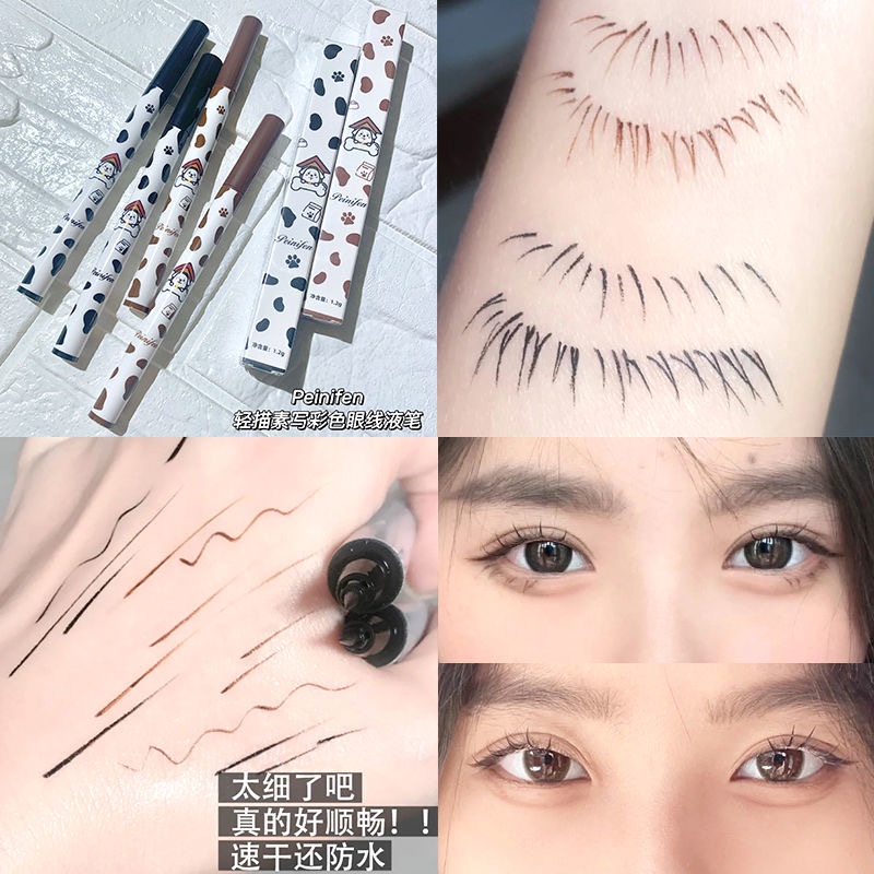 Bút Kẻ Mắt Dạng Lỏng Màu Đen Nhanh Khô Lâu Trôi Chống Thấm Nước