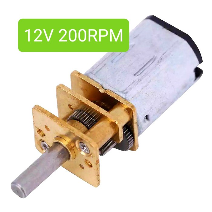 Động Cơ Bánh Răng Mini Dc12V 200rpm Ga12-N20 Cho Robotic.