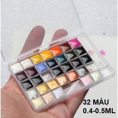 Pocket màu nước Van Gogh pearl ngọc trai set mini 12/24/32/40/72 màu dung tích 0.5ml