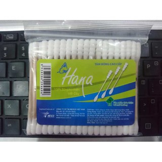 [LÓC 12 BỊCH] Tăm bông Hana que gỗ 100 - 200 que [MỚI]