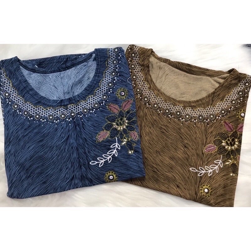 Đồ bộ hè cho người già chất vải thun mát lạnh