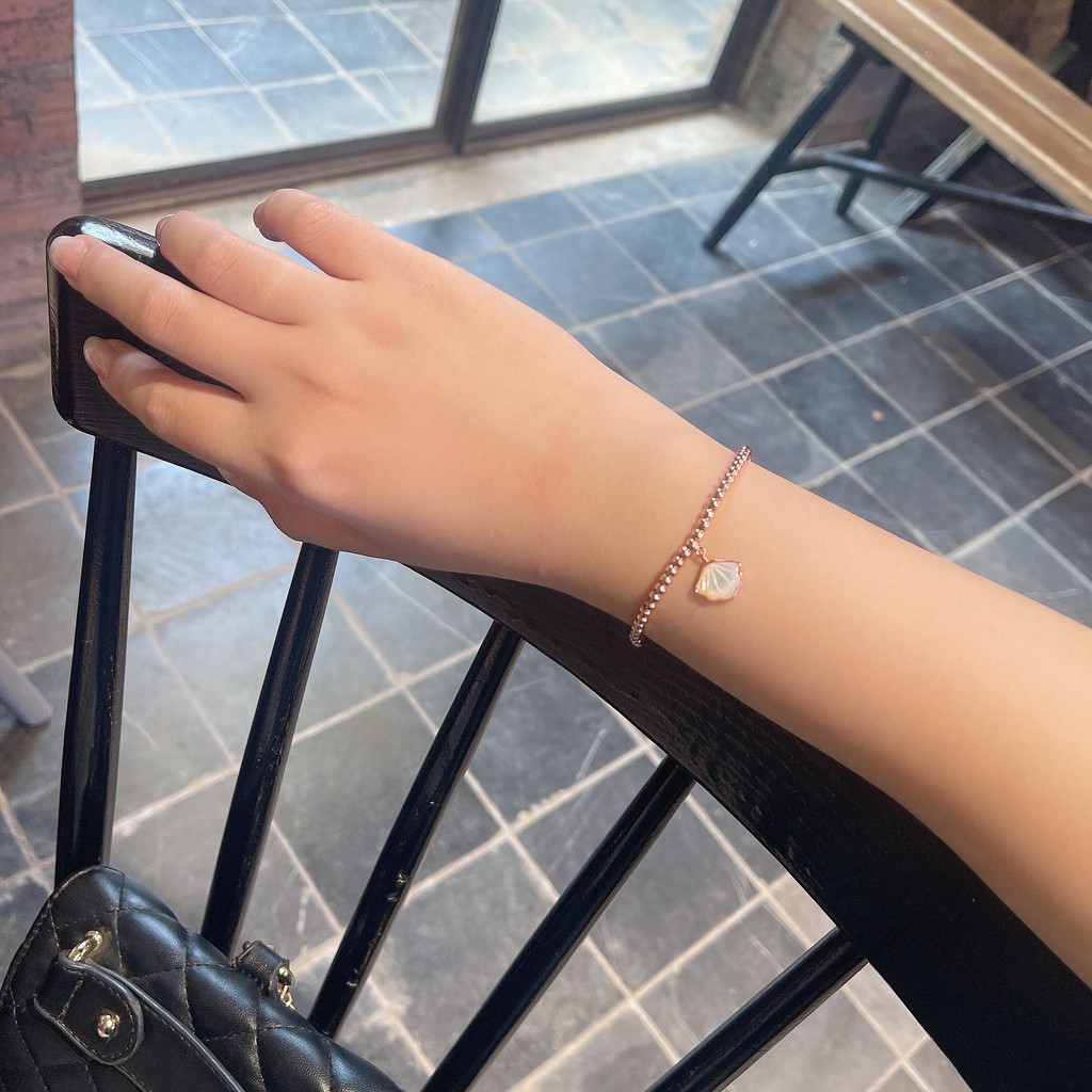 Vòng Tay Bạc Nữ Mon Lilas Bi Tròn Cá Tính V062102-3