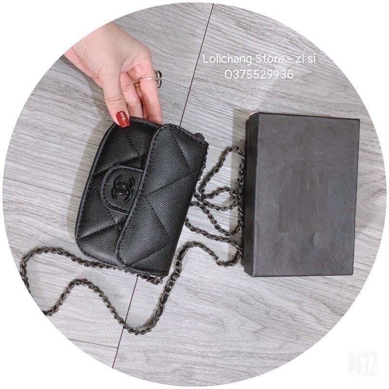 Túi mini đeo chéo CN trần trám to hàng loại đẹp full hộp