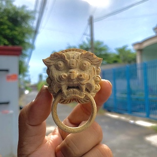 Mặt hổ phù có vòng khuyên, mặt hổ phù lồng chim - phụ kiện lồng chim đẹp
