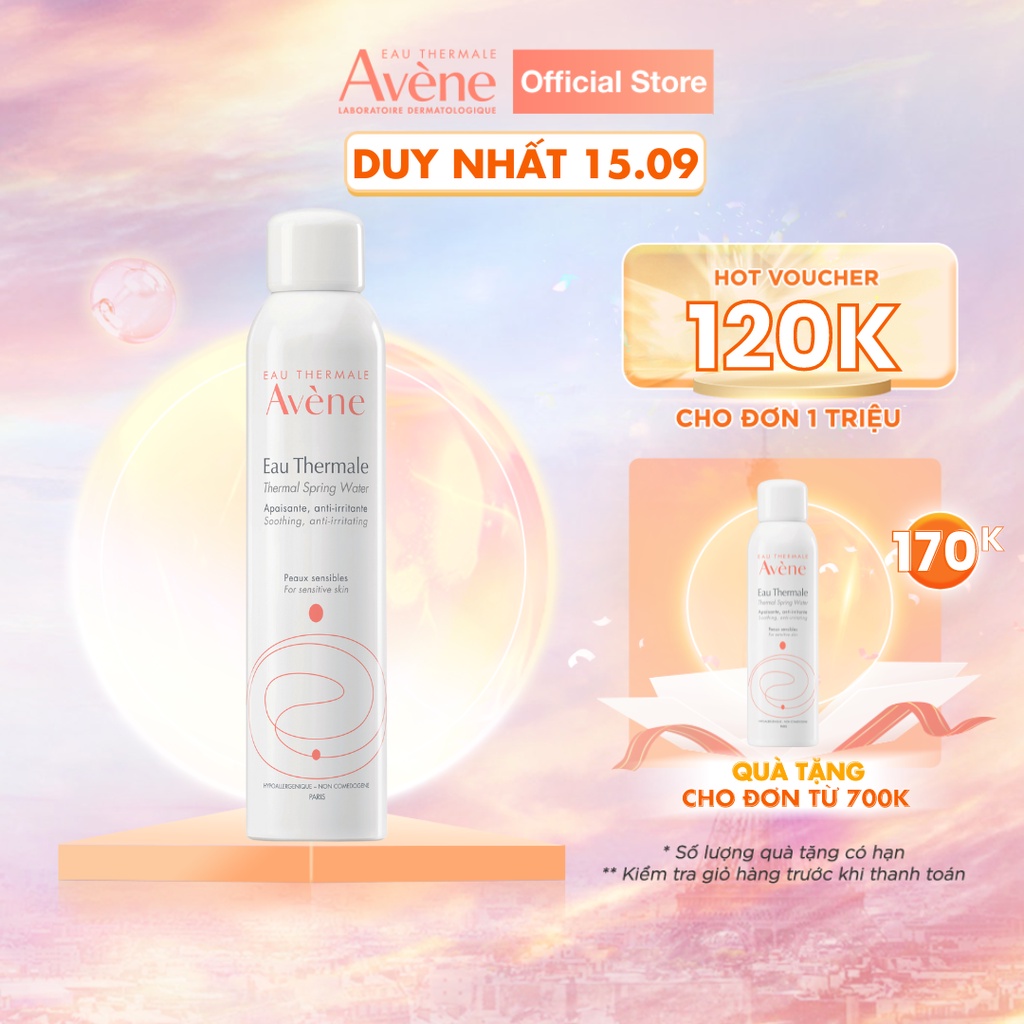 Nước xịt khoáng cấp ẩm và làm dịu da AVÈNE THERMAL SPRING WATER