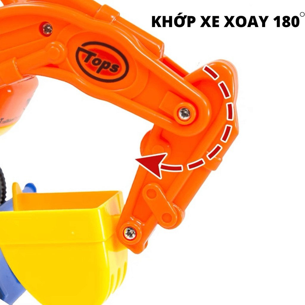 [FREESHIP] XE Ô TÔ MÁY XÚC CÔNG TRÌNH  - XE CHẠY BÁNH ĐÀ BẰNG NHỰA CAO CẤP CHO BÉ