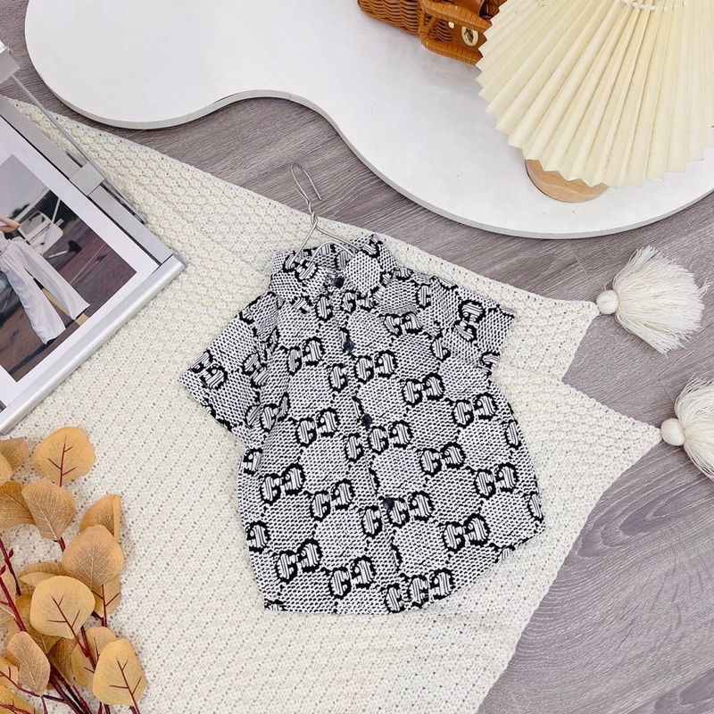 Áo sơmi lụa cho bé trai