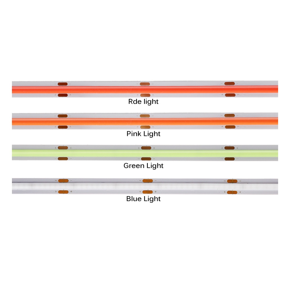Dây Đèn LED DC12V 24V 480 Bóng / m COB Dài 1m / 2m / 3m / 5m
