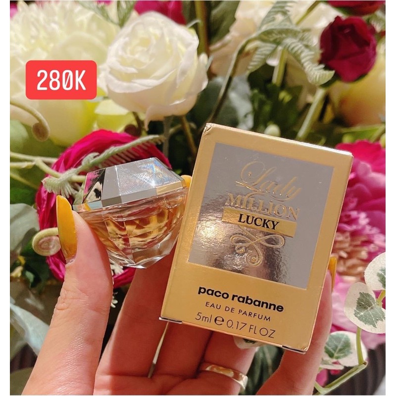 Nước hoa mini nữ Lady Million Lucky 5ml