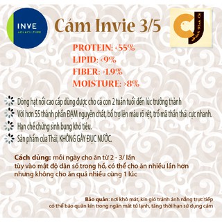 Cám Thái Inve 3/5 - Thức Ăn Kích Màu Cá Thủy Sinh