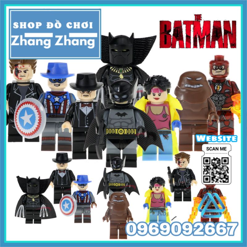 Đồ chơi Xếp hình Batman Flash Black Panther - Clayface Jubilee Terminator - Arnim Zola Comics Minifigures POGO PG8088