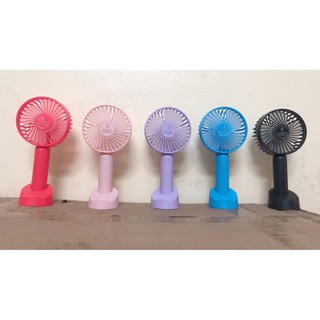 Quạt mini cầm tay có đế để bàn có sạc pin