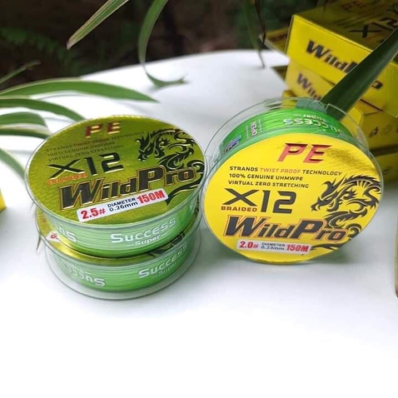 Dù PE lure X12 Wild pro 150m mềm mịn dai