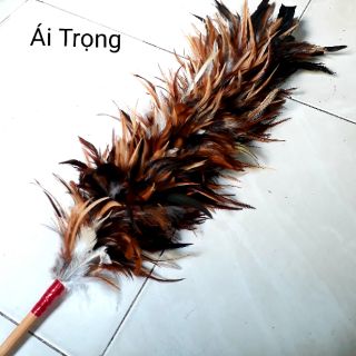Chổi Lông Gà Trống Cao Cấp Siêu Mượt - Quét Bụi Đồng